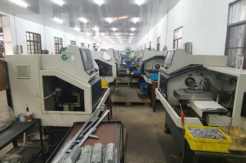 CNC lathe machining production line